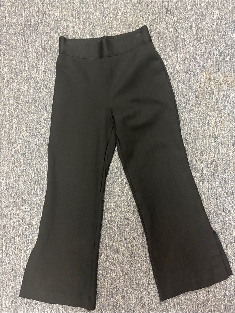 SPANX Black Boot-Cut Pull-On Wide-Leg Pants